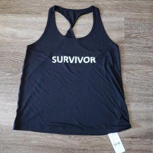 L.A.M. Black Survivor Tank Top SIZE XL NWT